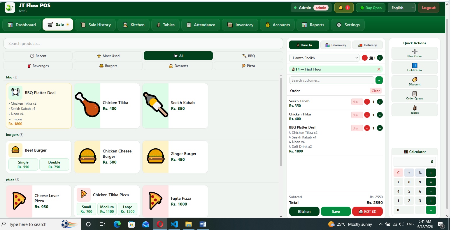 Sales Screen