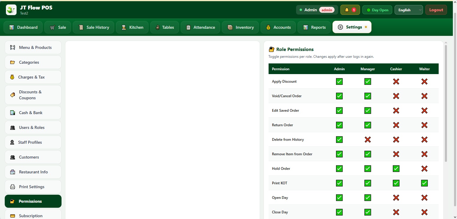Permission Settings